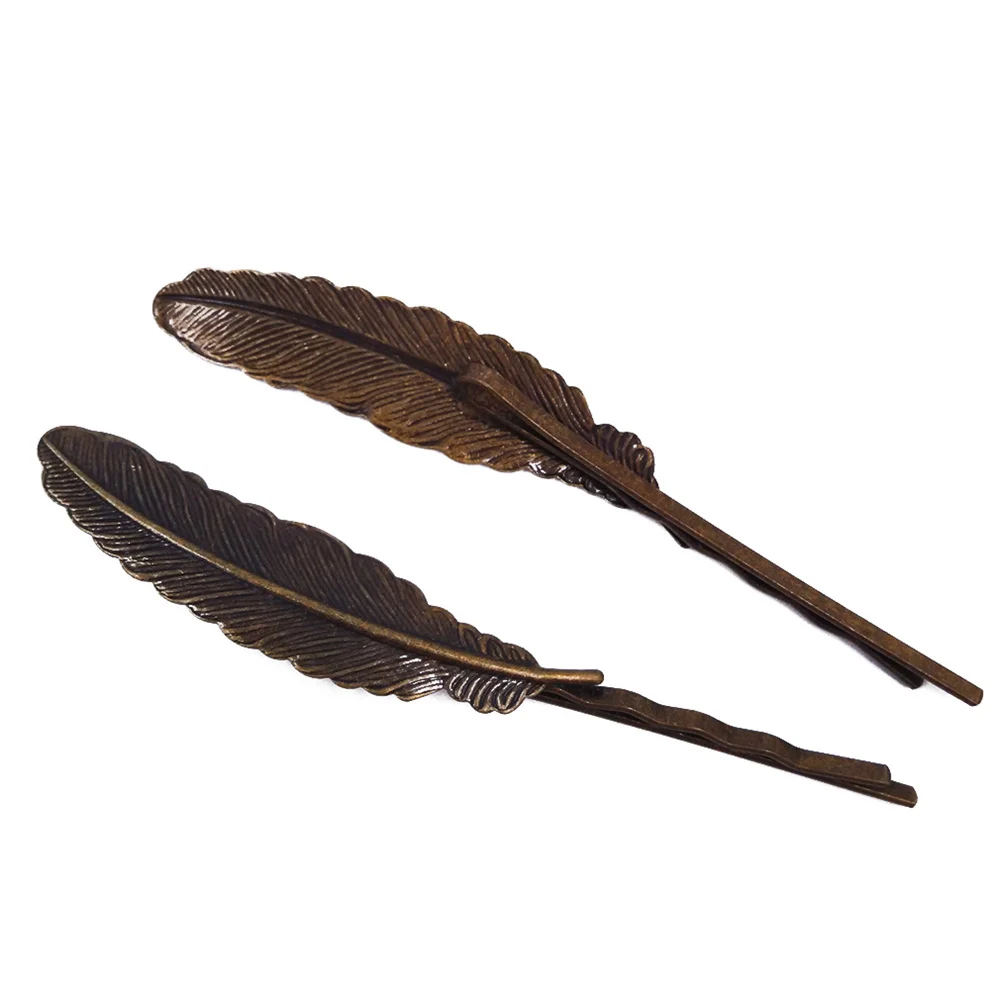 Antique Bronze 100piece 55mm Hair Pins with Feather Hairpins Jewelry Findings Hair accessories Wholesale HPF53
Antique Bronze 100piece 55mm Hair Pins with Feather Hairpins Jewelry Findings Hair accessories Wholesale HPF53
