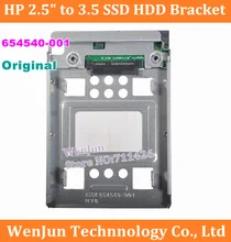 654540-001 NEW 2.5 "para 3.5" SATA Transportadora 3 HDD SSD SAS Hot-Swap de Disco Rígido adaptador Caddy para Servidor HP ProLiant MicroServer G7 G8(China)