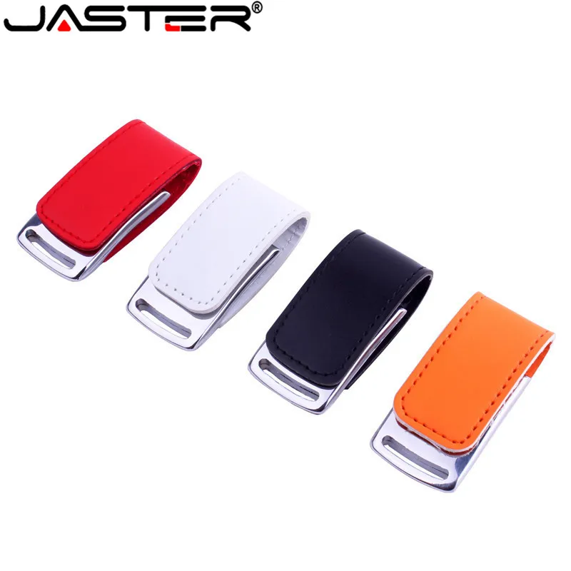 

JASTER wholesale metal USB flash drive,Leather & metal keyring Pendrive fashion creativo USB 2.0 64gb 32gb 16gb 8gb 4gb U disk