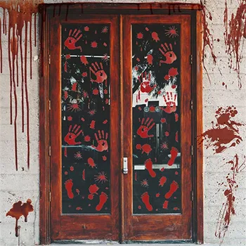 Horror Halloween Decoration Wall Stickers Bloody Fingerprint Blooding Handprint Foot 3D Wallpaper Waterproof Floor Door Decor
Horror Halloween Decoration Wall Stickers Bloody Fingerprint Blooding Handprint Foot 3D Wallpaper Waterproof Floor Door Decor
