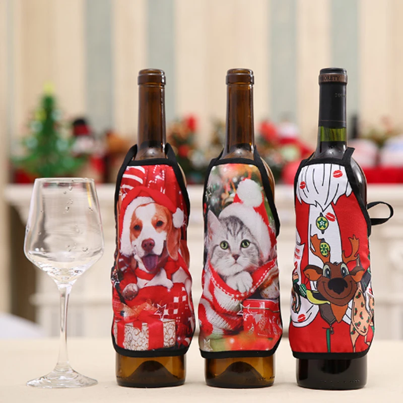 New Christmas Wine Bottle Apron Cover Wrap Xmas Dinner Party Table Decoration Activities Decorations
New Christmas Wine Bottle Apron Cover Wrap Xmas Dinner Party Table Decoration Activities Decorations