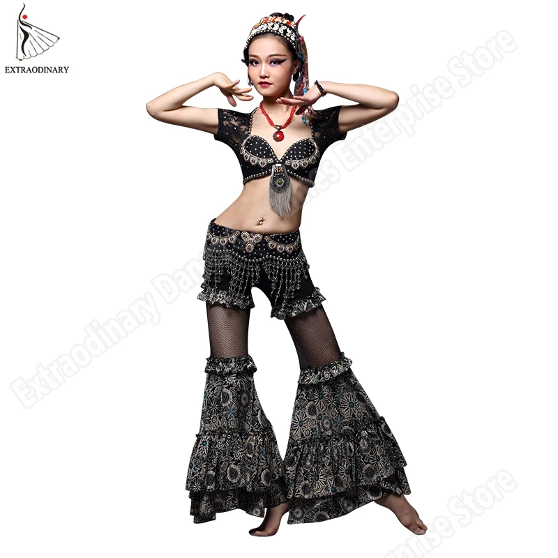ATS Belly Dance Tribal Top Belt Pants Costumes Set Gypsy Women Stage Performance Tribal Bra Hip Scarf Bead Lace Clothes
ATS Belly Dance Tribal Top Belt Pants Costumes Set Gypsy Women Stage Performance Tribal Bra Hip Scarf Bead Lace Clothes