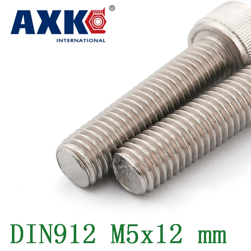 Din912 M5x12 Mm M5*12 304 Vis Parafusos Stainless Steel Free Shipping 50pcs/lot Metric ThreadHex Socket Head Cap Screw Bolts
Din912 M5x12 Mm M5*12 304 Vis Parafusos Stainless Steel Free Shipping 50pcs/lot Metric ThreadHex Socket Head Cap Screw Bolts