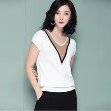 Women Knitted Short sleeve Sweaters and Pullovers Female Jumpers Women High Quality Sweaters Solid color for spring and summer
Women Knitted Short sleeve Sweaters and Pullovers Female Jumpers Women High Quality Sweaters Solid color for spring and summer