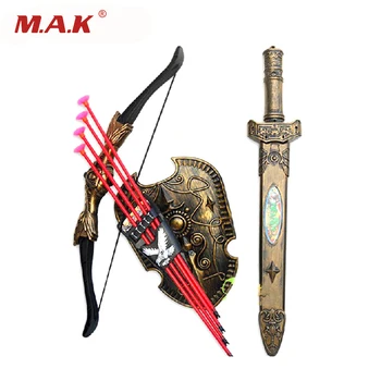 Plastic Sword Shiled Bow and Arrow Combo Simulation Archery Toy Set for Children Christmas New Year Gift Toys
Plastic Sword Shiled Bow and Arrow Combo Simulation Archery Toy Set for Children Christmas New Year Gift Toys
