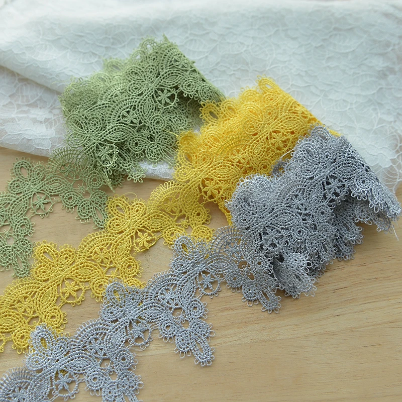 1Y (green~yellow~gray hollow venise soluble Hight quality lace fabrics embroidered lace trim-17070216
1Y (green~yellow~gray hollow venise soluble Hight quality lace fabrics embroidered lace trim-17070216