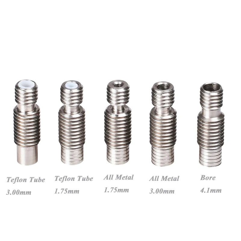 E3d V6 Nozzle Throat All Metal/Teflon/Bore 4.1mm for 1.75mm or 3.00mm Extruder J-Head Hot End 3d printer Accs
E3d V6 Nozzle Throat All Metal/Teflon/Bore 4.1mm for 1.75mm or 3.00mm Extruder J-Head Hot End 3d printer Accs
