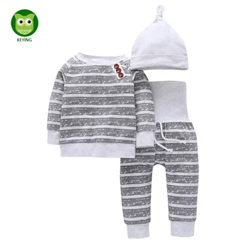 KEYING 3pcs Baby Clothing Sets Baby Boys Clothes Infant Baby Striped Tops T-shirt+Pants Leggings Outfits Set 2018 Spring
KEYING 3pcs Baby Clothing Sets Baby Boys Clothes Infant Baby Striped Tops T-shirt+Pants Leggings Outfits Set 2018 Spring