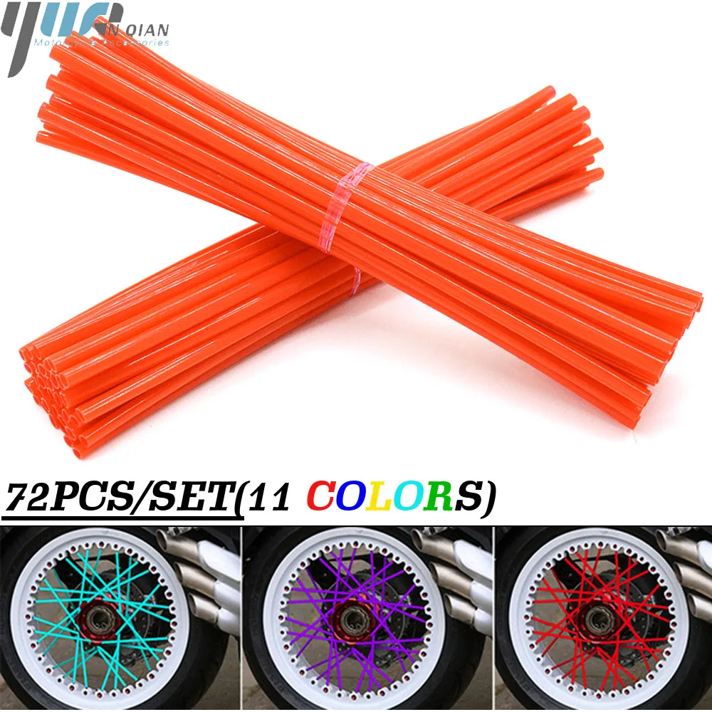 72Pcs Moto Dirt Bike Wheel Rim Spoke Skins Covers Wrap Decor Protector Kit For KTM EXC EXCF XC XCF XCW MX EGS SX SXS SMR 125 250
72Pcs Moto Dirt Bike Wheel Rim Spoke Skins Covers Wrap Decor Protector Kit For KTM EXC EXCF XC XCF XCW MX EGS SX SXS SMR 125 250