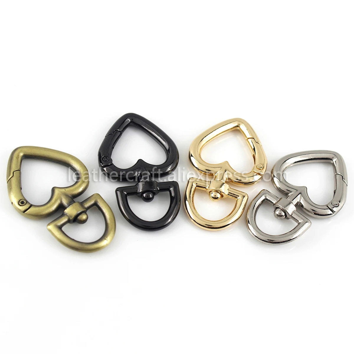 1pcs Metal Heart Shape Swivel Trigger Snap Hook Bag Charm Ornaments Clasps Spring Gate Clips Leather Craft Bag Belt Strap
1pcs Metal Heart Shape Swivel Trigger Snap Hook Bag Charm Ornaments Clasps Spring Gate Clips Leather Craft Bag Belt Strap