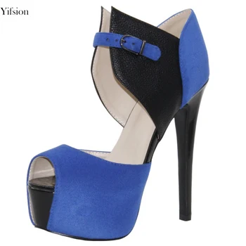 Olomm Women Platform Sandals Stiletto High Heel Sandals Sexy Peep Toe Blue Party Shoes Women Shoes Ladies US Plus Size 4-10.5
Olomm Women Platform Sandals Stiletto High Heel Sandals Sexy Peep Toe Blue Party Shoes Women Shoes Ladies US Plus Size 4-10.5