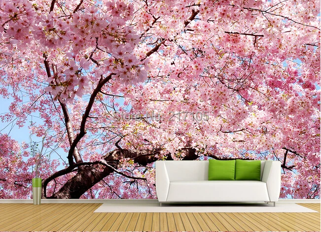 Custom 3D large murals of natural scenery of cherry trees, the living room TV backdrop of the bedroom wallpaper
Custom 3D large murals of natural scenery of cherry trees, the living room TV backdrop of the bedroom wallpaper