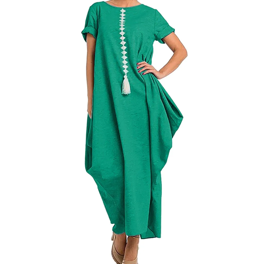 2019 new ethnic dress women cotton linen Ladies Summer Fashion Solid Color Long Dress Short Sleeve Casual Vintage Dress #4
2019 new ethnic dress women cotton linen Ladies Summer Fashion Solid Color Long Dress Short Sleeve Casual Vintage Dress #4