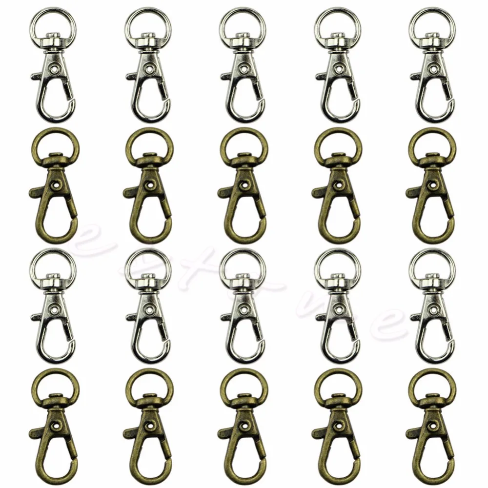 Hot Selling 10Pcs Metal Lanyard Hook Swivel Snap Lobster Clasp Clips Craft Findings
Hot Selling 10Pcs Metal Lanyard Hook Swivel Snap Lobster Clasp Clips Craft Findings