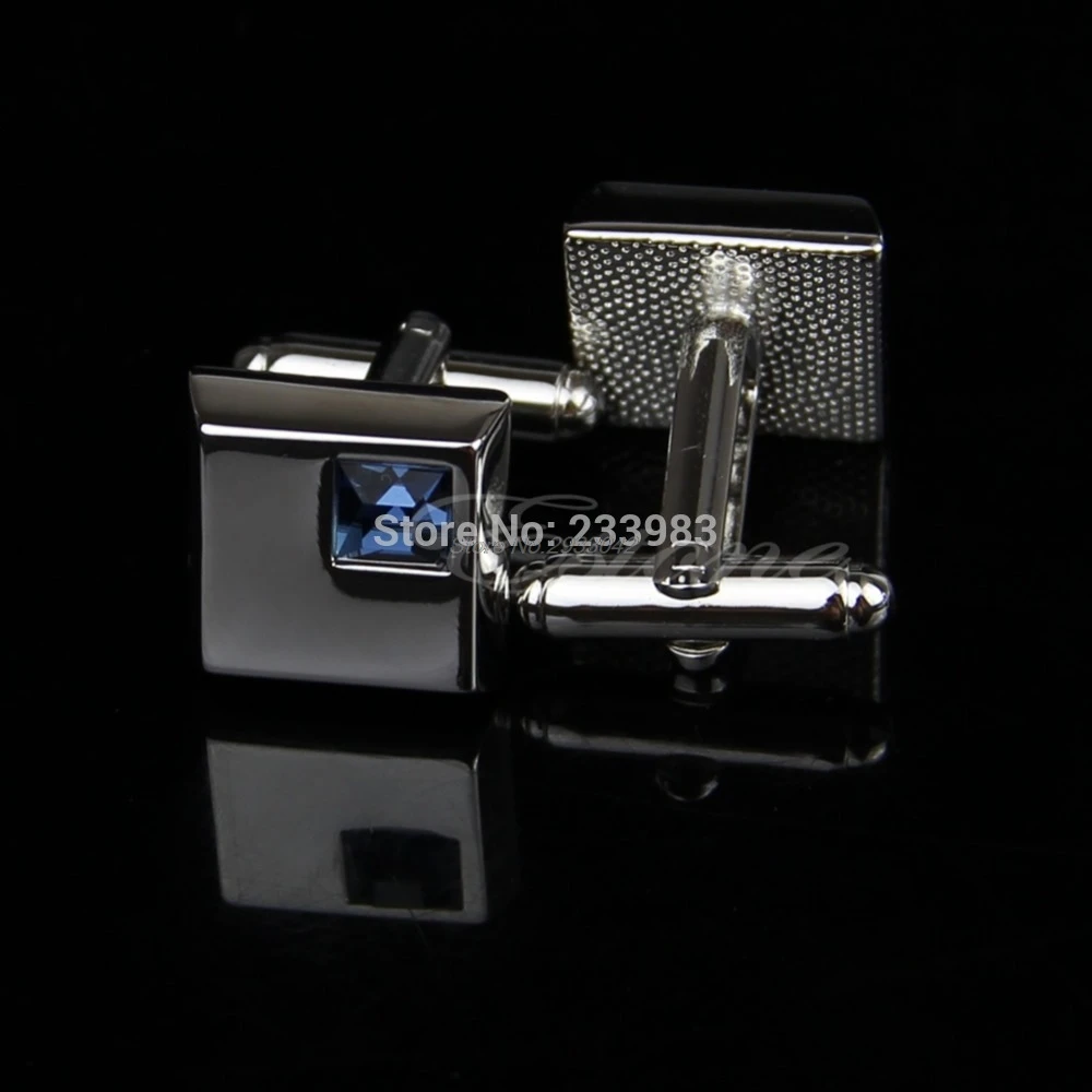 Stainless Steel Silver Vintage Men's Wedding Gift Blue Square Crystal Cuff Links-W128
Stainless Steel Silver Vintage Men's Wedding Gift Blue Square Crystal Cuff Links-W128