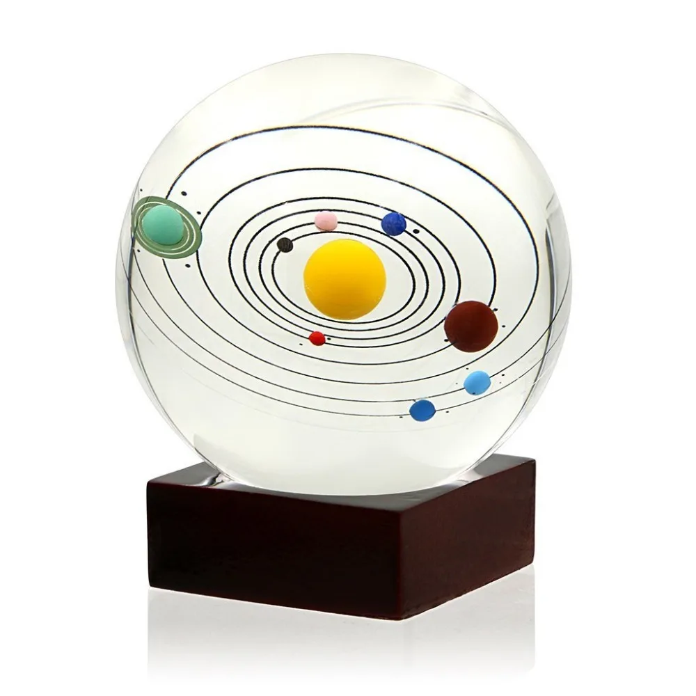 XINTOU Mini 3D Model of Solar System 80mm Crystal Ball Home and Office Decor with Stand Planet Educational Ball with Gift Box
XINTOU Mini 3D Model of Solar System 80mm Crystal Ball Home and Office Decor with Stand Planet Educational Ball with Gift Box