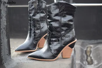 Blue Black snake Print Women Boots 2019 Pointed Toe Western Boots Cowboy Boots runway design Style high heel Mid-calf Booties
Blue Black snake Print Women Boots 2019 Pointed Toe Western Boots Cowboy Boots runway design Style high heel Mid-calf Booties