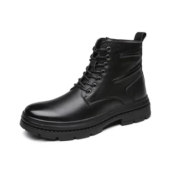 Classic luxury waterproof warm non-slip men's shoes autumn and winter Martin boots high help plus velvet snow tooling boots men
Classic luxury waterproof warm non-slip men's shoes autumn and winter Martin boots high help plus velvet snow tooling boots men