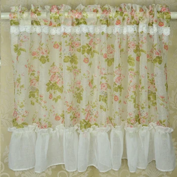 1 PC Yarn Sheer Tulle Curtains for Kitchen Curtain Window Coffee Short Floral Curtains Rural Dust Proof Stitched Up finished
1 PC Yarn Sheer Tulle Curtains for Kitchen Curtain Window Coffee Short Floral Curtains Rural Dust Proof Stitched Up finished