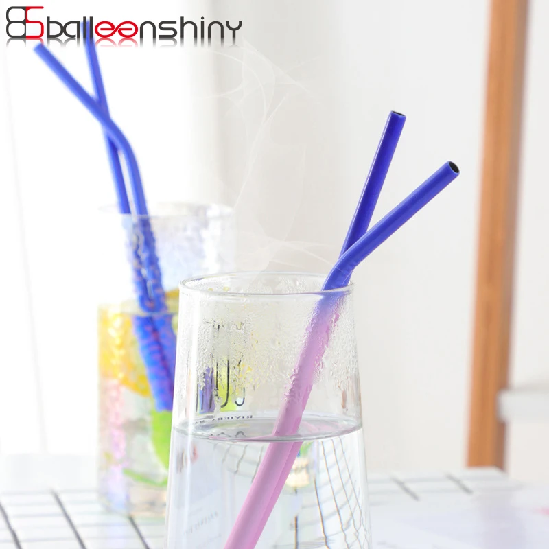BalleenShiny Stainless Steel Color Changing Straw Temperature Gradient Straw Coffee Juice Cocktail Beverage Bar Store Tubes
BalleenShiny Stainless Steel Color Changing Straw Temperature Gradient Straw Coffee Juice Cocktail Beverage Bar Store Tubes