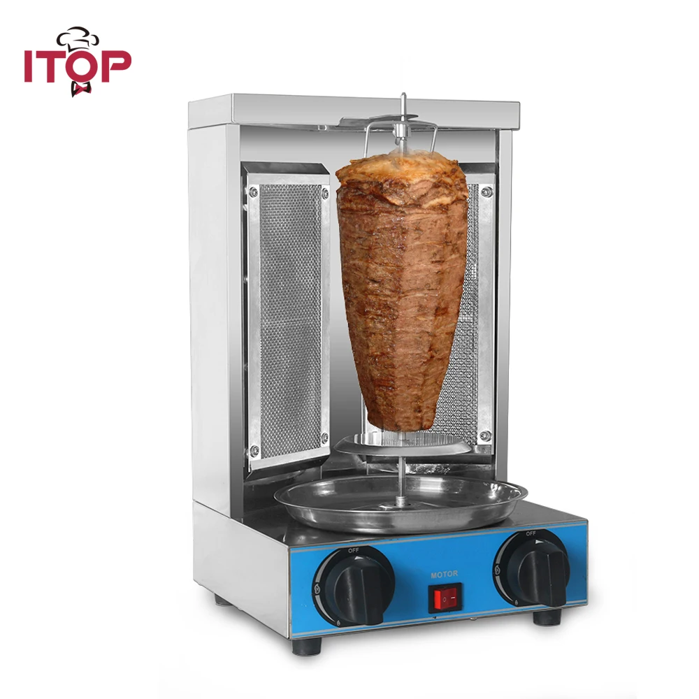 ITOP Shawarma Machine, Gas Ceramic Infrared Burner Doner Kebab Machine Vertical Bbq Grill Home rotisserie broiler machine
ITOP Shawarma Machine, Gas Ceramic Infrared Burner Doner Kebab Machine Vertical Bbq Grill Home rotisserie broiler machine
