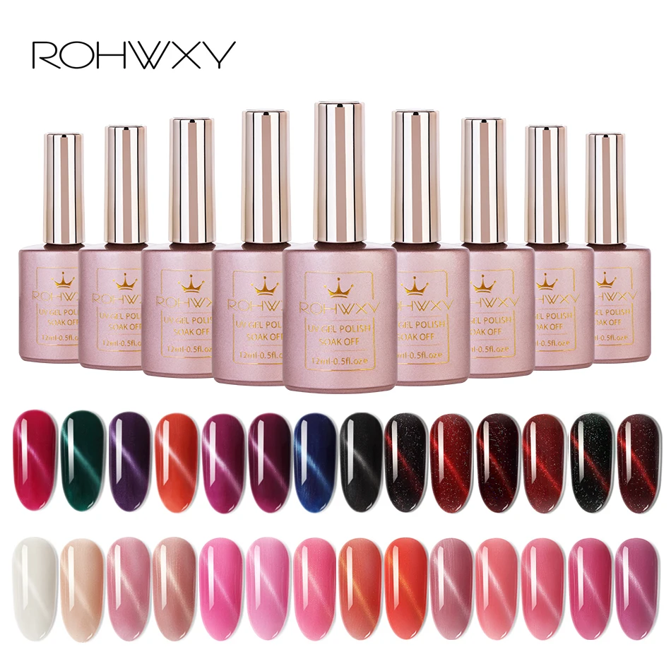 ROHWXY 12ML Nail Polish Shiny Varnish UV LED Cat Eye Nail Gel Magnet Hybrid Varnish Gel Stamping Primer Base Top
ROHWXY 12ML Nail Polish Shiny Varnish UV LED Cat Eye Nail Gel Magnet Hybrid Varnish Gel Stamping Primer Base Top