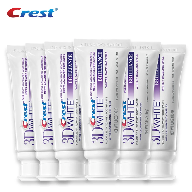 Tooth Paste Crest 3D White Brilliance Teeth Whitening Deep Dental Clean Oral Hygiene Advanced Whitening Toothpastes 6 Tubes
Tooth Paste Crest 3D White Brilliance Teeth Whitening Deep Dental Clean Oral Hygiene Advanced Whitening Toothpastes 6 Tubes
