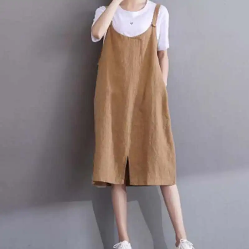 2018 Original Design Summer New Women Sleeveless Linen cotton Dress Female Loose Plus Size Spaghetti Strap Dress AC586
2018 Original Design Summer New Women Sleeveless Linen cotton Dress Female Loose Plus Size Spaghetti Strap Dress AC586