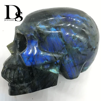 1444g Natural Labradorite Skulls Handmade Crystal Carved Skull Realistic Fengshui healing Energy Stone Home Ornament
1444g Natural Labradorite Skulls Handmade Crystal Carved Skull Realistic Fengshui healing Energy Stone Home Ornament