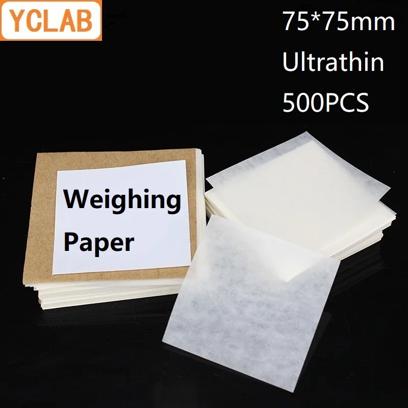 YCLAB 75*75mm Weighing Paper Square Ultrathin 500PCS / Pack Laboratory Chemistry Equipment 
YCLAB 75*75mm Weighing Paper Square Ultrathin 500PCS / Pack Laboratory Chemistry Equipment