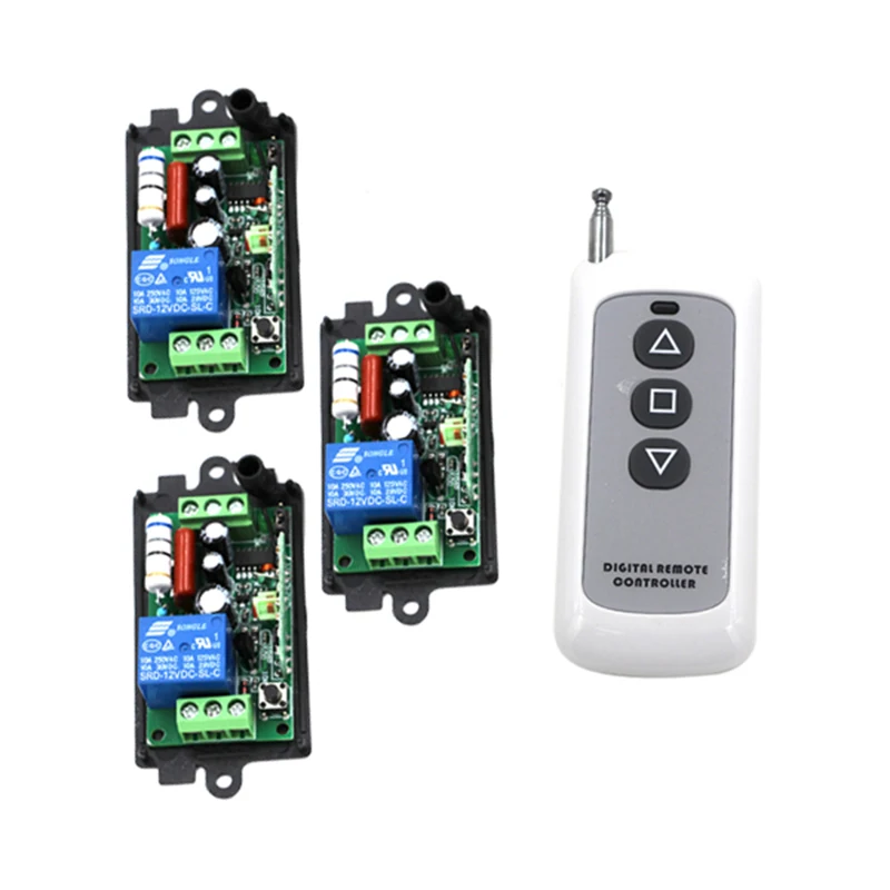 AC 220V 110V Remote Control Switch 1 CH 10A Relay 3 Receiver 1 Transmitter LED Lamp Light Remote ON OFF Wireless Switch 4081 AC 220V 110V Remote Control Switch 1 CH 10A Relay 3 Receiver 1 Transmitter LED Lamp Light Remote ON OFF Wireless Switch 4081<br><br>Aliexpress