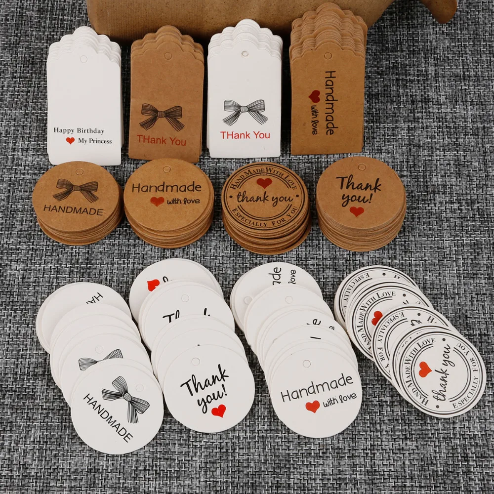 100Pcs/Lot Kraft Paper Tags Round Christmas Wedding Favour Party Gift Card Label Birthday Party Handmade DIY Gift Decoration
100Pcs/Lot Kraft Paper Tags Round Christmas Wedding Favour Party Gift Card Label Birthday Party Handmade DIY Gift Decoration