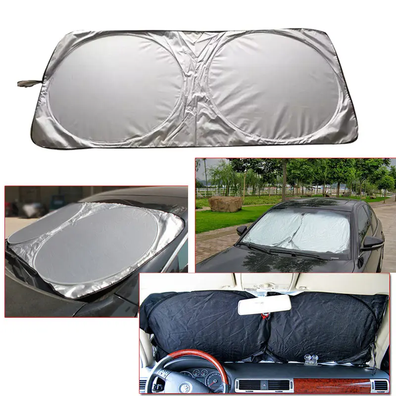 1Pcs Fabric Foldable Windshield Sun Shade Sun Cover Front Rear Shield Film To Keep Car Cooler Window UV Protection
1Pcs Fabric Foldable Windshield Sun Shade Sun Cover Front Rear Shield Film To Keep Car Cooler Window UV Protection