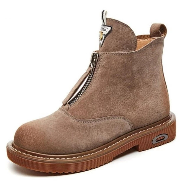 New 2018 Lace-up Flat Brand Martin Boots Ladies boots Ankle Boots for Women Genuine Leather Casual Shoes Booties W028
New 2018 Lace-up Flat Brand Martin Boots Ladies boots Ankle Boots for Women Genuine Leather Casual Shoes Booties W028