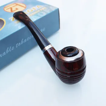 SWSMOK Portable Resin Pipe Bent Smoking Pipe Tobacco Pipe Filter Grinder Herb Wooden Pipe With Holder Cigarette Accessories
SWSMOK Portable Resin Pipe Bent Smoking Pipe Tobacco Pipe Filter Grinder Herb Wooden Pipe With Holder Cigarette Accessories