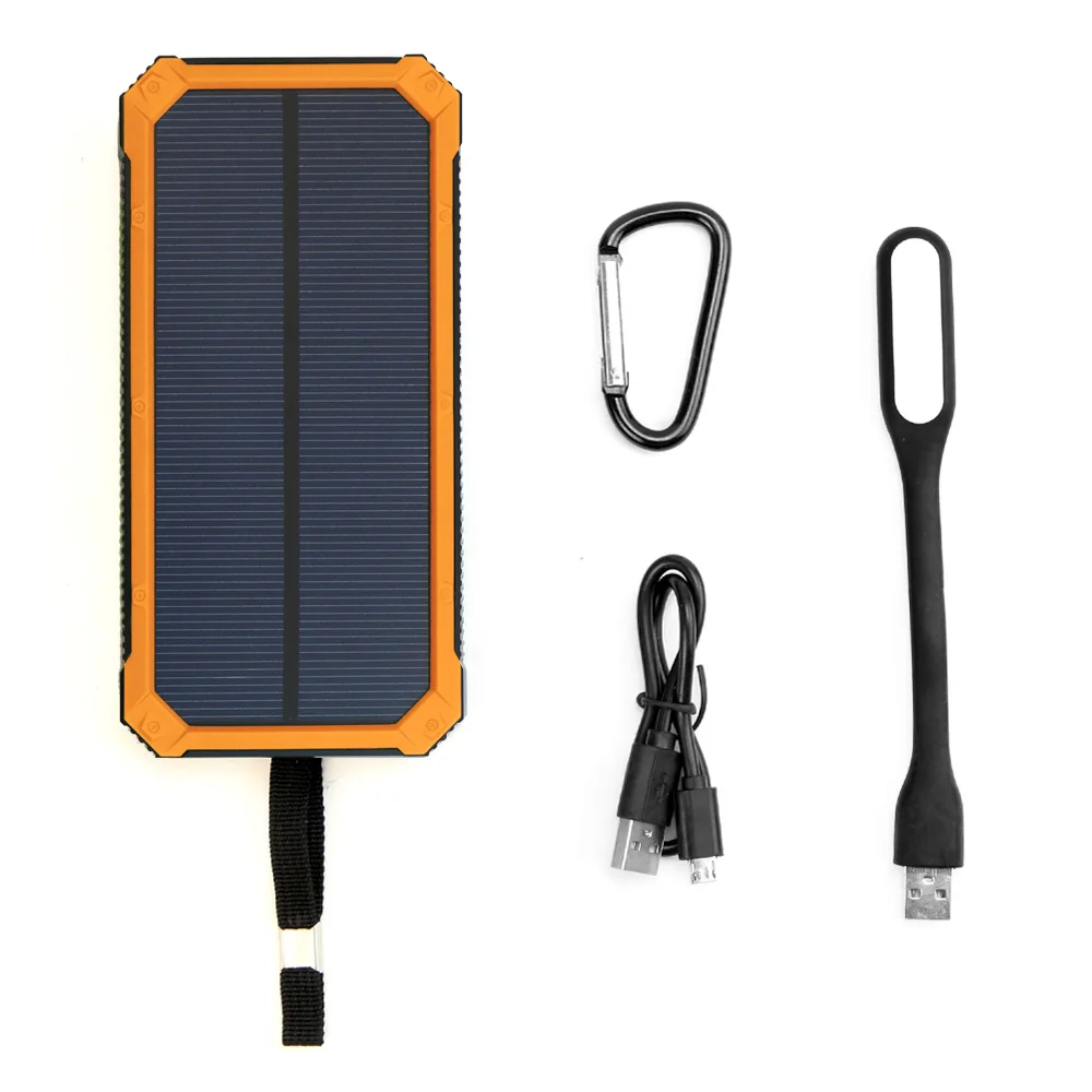 15000mAh Solar Power Bank Emergency Solar Power Panel Charger External Battery for iPhone Samsung Xiaomi Cell Phones Outdoors
15000mAh Solar Power Bank Emergency Solar Power Panel Charger External Battery for iPhone Samsung Xiaomi Cell Phones Outdoors