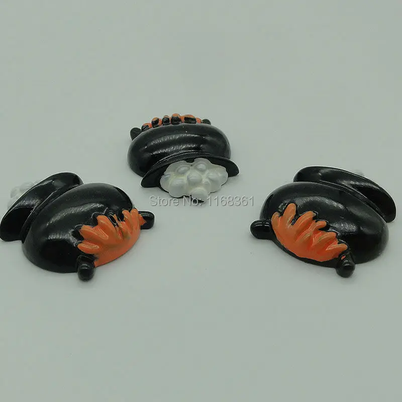 1pcs/lot resin flat back Halloween Magic jar 29mm Cabochons Scrapbooking Hair Bow Center DIY Christmas decration C105-6