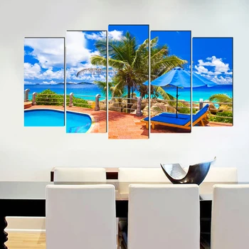 Sea beach realist canvas painting home deco art prints 5 psc classical wall pictures for parlor hotel bedroom lobby office shop
Sea beach realist canvas painting home deco art prints 5 psc classical wall pictures for parlor hotel bedroom lobby office shop