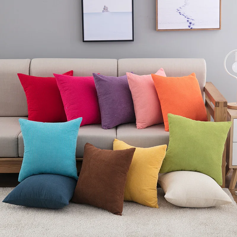 Nordic Style Simple Solid Color Sofa Throw Pillow Cover Corn Grain Decorative Pillows Holiday Party Corduroy Soft Cushion Cover
Nordic Style Simple Solid Color Sofa Throw Pillow Cover Corn Grain Decorative Pillows Holiday Party Corduroy Soft Cushion Cover