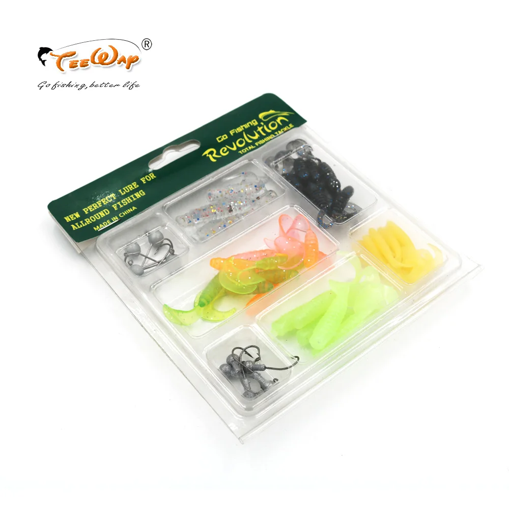 48Pcs/Lot Soft Bait Small 8 Lead Head Hooks Lure Combination Set Soft Fishing Lure Set Soft Bait Fishing Tackle Box Fishing Tool
48Pcs/Lot Soft Bait Small 8 Lead Head Hooks Lure Combination Set Soft Fishing Lure Set Soft Bait Fishing Tackle Box Fishing Tool