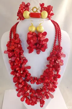Amazing! Red Coral Wedding Jewelry Set African Costume Jewelry Coral Beads Jewelry Sets H-21096
Amazing! Red Coral Wedding Jewelry Set African Costume Jewelry Coral Beads Jewelry Sets H-21096