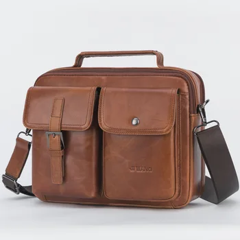 2019 Men Genuine Leather Shoulder Messenger Bag men's Handbag Vintage Crossbody Bag Tote Business Man Messenger Bag
2019 Men Genuine Leather Shoulder Messenger Bag men's Handbag Vintage Crossbody Bag Tote Business Man Messenger Bag