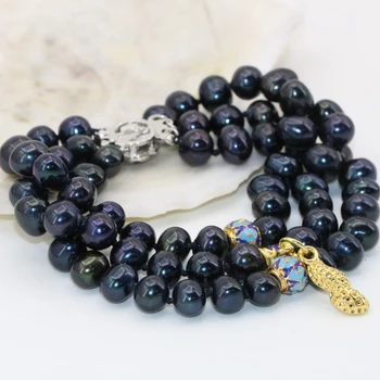Unique design hot sale fashion women 3 rows multilayer bracelets natural 7-8mm black pearl beads elegant jewelry 7.5inch B2804
Unique design hot sale fashion women 3 rows multilayer bracelets natural 7-8mm black pearl beads elegant jewelry 7.5inch B2804