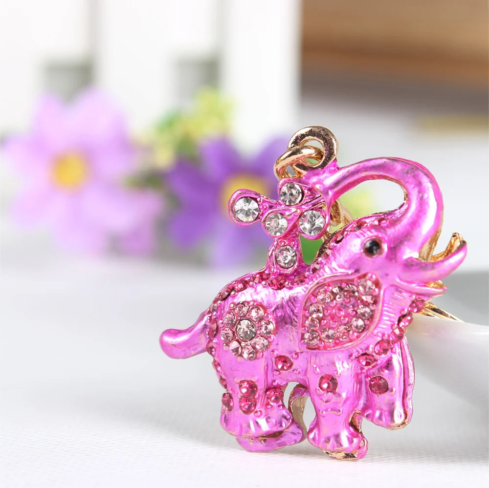 Flower Elephant Cute Crystal Charm Purse Handbag Car Key Keyring Keychain Carkey Party Handmade Birthday Gift Accessories
Flower Elephant Cute Crystal Charm Purse Handbag Car Key Keyring Keychain Carkey Party Handmade Birthday Gift Accessories