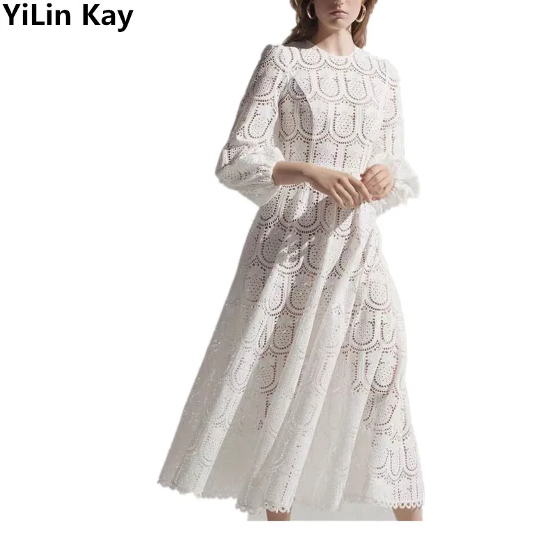 YiLin Kay 2019 Spring Newest Woman Chic Lace Long Midi Dress Lace seaside resort fairy Women Dress
YiLin Kay 2019 Spring Newest Woman Chic Lace Long Midi Dress Lace seaside resort fairy Women Dress