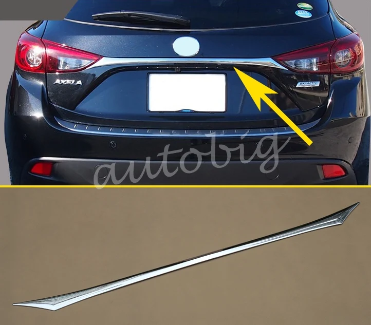 Glossy Chrome Rear Trunk Cover FOR 2014 2015 2016 2017 2018 Mazda3 Mazda 3 Hatchback BM BN Tail Gate Trim Lid Accessories Part
Glossy Chrome Rear Trunk Cover FOR 2014 2015 2016 2017 2018 Mazda3 Mazda 3 Hatchback BM BN Tail Gate Trim Lid Accessories Part
