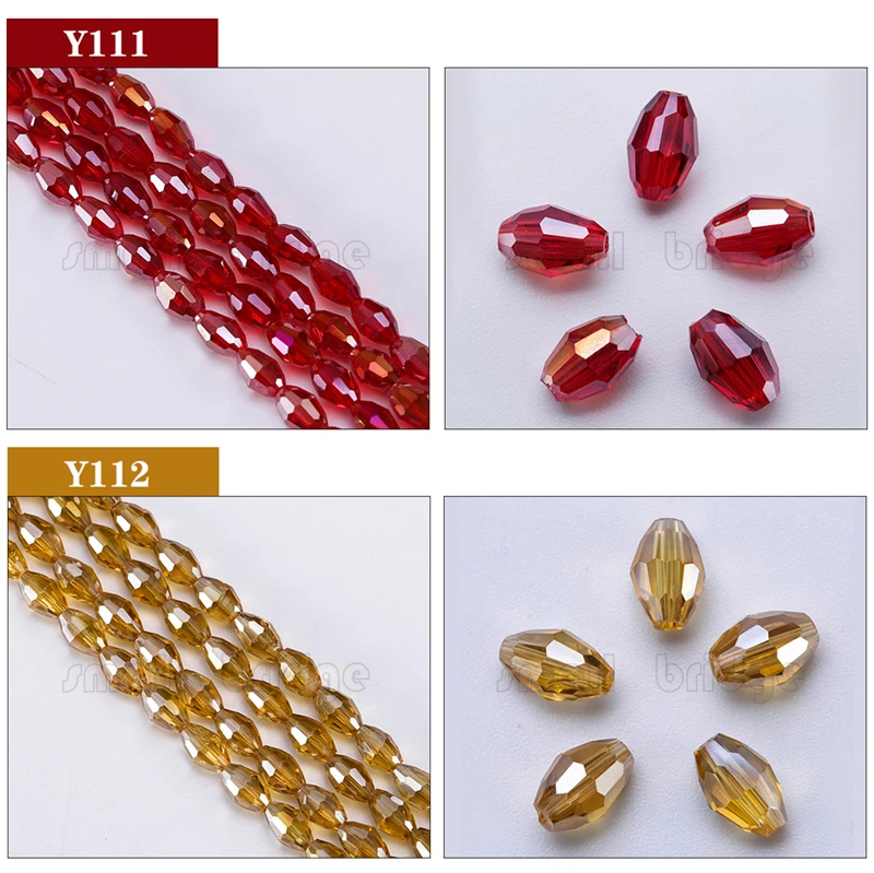 Glass Rice Beads (6)