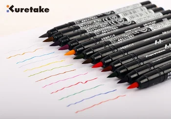 Free shipping Kuretake Elasticity Pen Point Watercolor Pen Color Bright Writing Smooth Painting specially use 12/6 Colors/Set
Free shipping Kuretake Elasticity Pen Point Watercolor Pen Color Bright Writing Smooth Painting specially use 12/6 Colors/Set