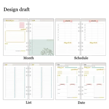 Lovedoki Flower Inner Pages for Dokibook Notebook Spiral Planner 6 Hole Loose Leaf A5&A6 Schedule Monthly List Date
Lovedoki Flower Inner Pages for Dokibook Notebook Spiral Planner 6 Hole Loose Leaf A5&A6 Schedule Monthly List Date