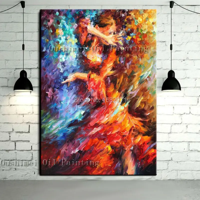 Latest Design Skilled Artist Handmade High Quality Knife Flamenco Dancer Oil Painting Spanish Dancing Lady Painting On Canvas
Latest Design Skilled Artist Handmade High Quality Knife Flamenco Dancer Oil Painting Spanish Dancing Lady Painting On Canvas